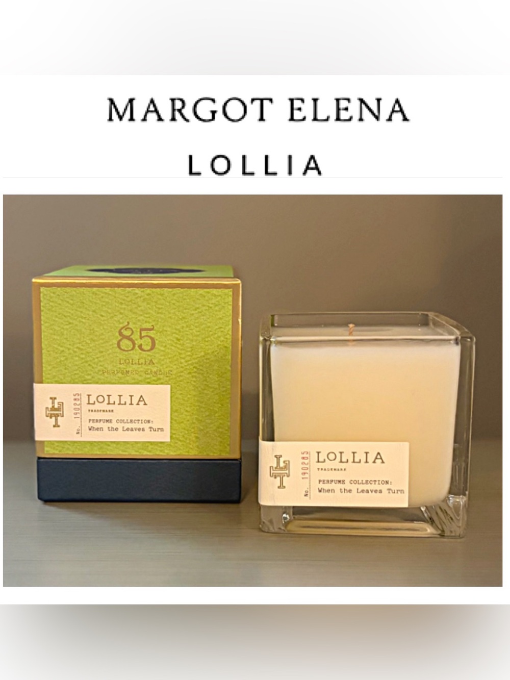 LOLLIA Margot Elena Poetic License Candle #85 When The Leaves Turn DISCONTINUED